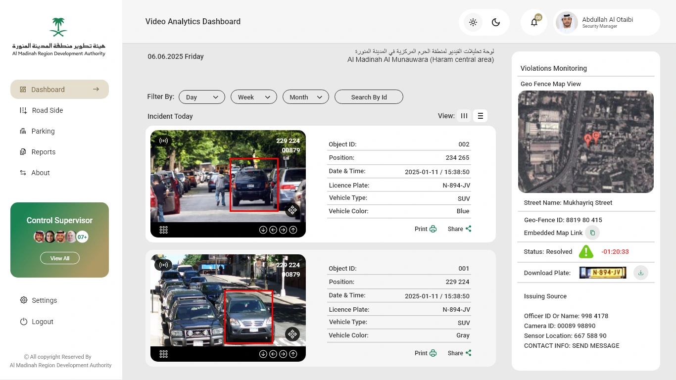 Car Parking — Violation monitoring — resolved