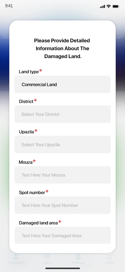 CCDB — Damaged land 02 app screen