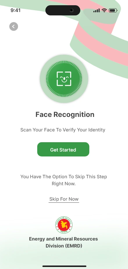 True Presence — Face recognition introduction app screen