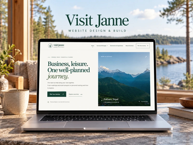 Visit Janne live website laptop preview